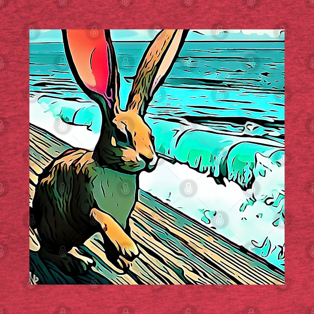 Boardwalk Beach Bunny by MellowLazy